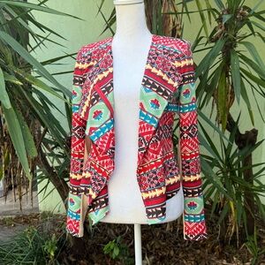 Red Moto Tribal Jacket